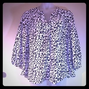 Snow Leopard Print Top